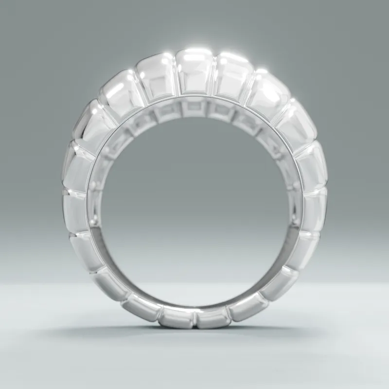 EMPIRE RING, front-white-gold view
