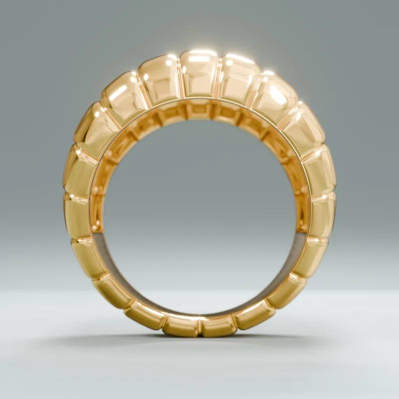 EMPIRE RING, front-yellow-gold view